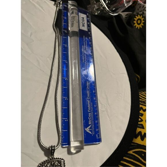 Halle Joy Cross Pendant Silver Chain - Picture 10 of 10